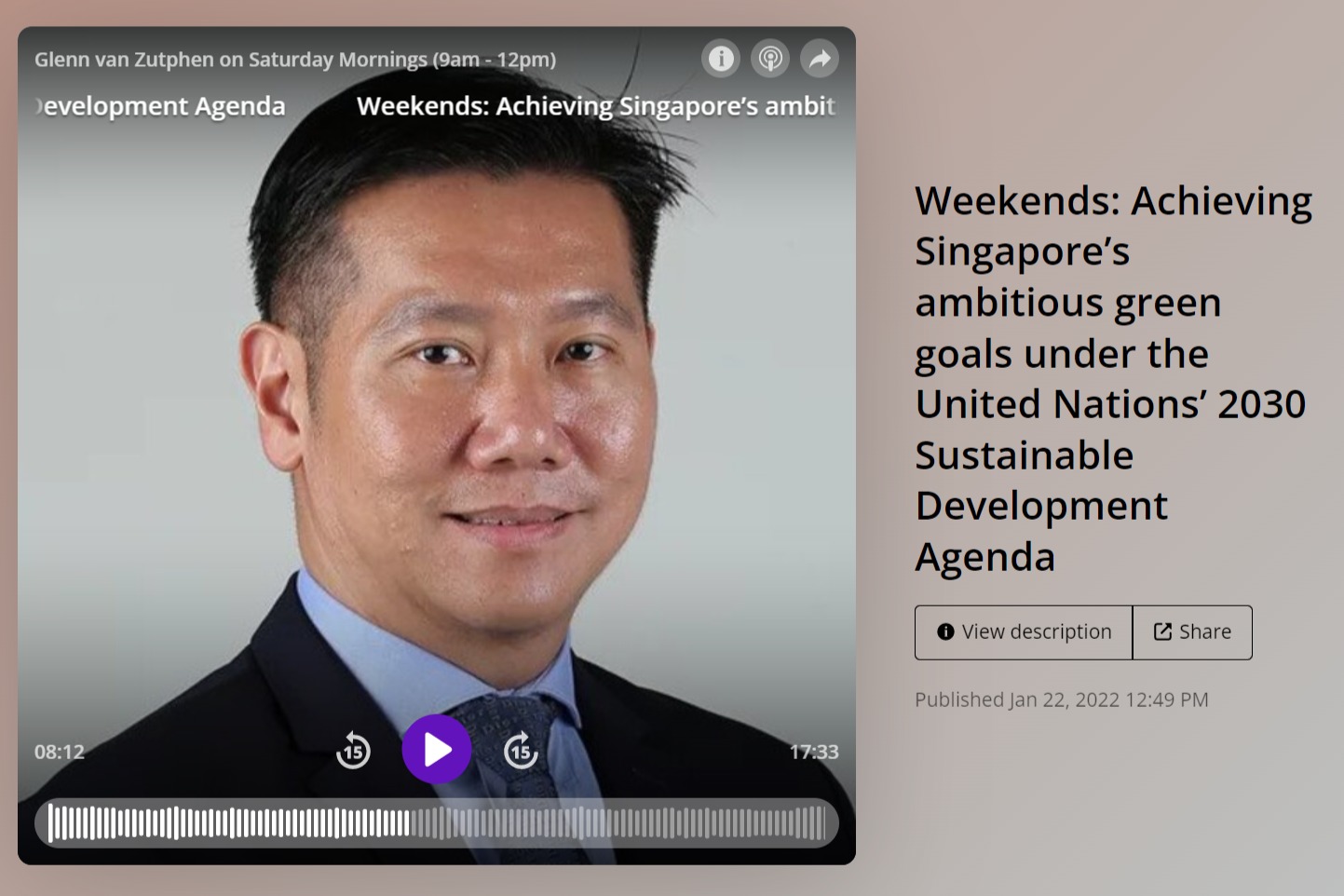 Weekends: Achieving Singapore’s Ambitious Green Goals Under The United ...